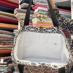 Grand sac cabas en tissu personnalisable
